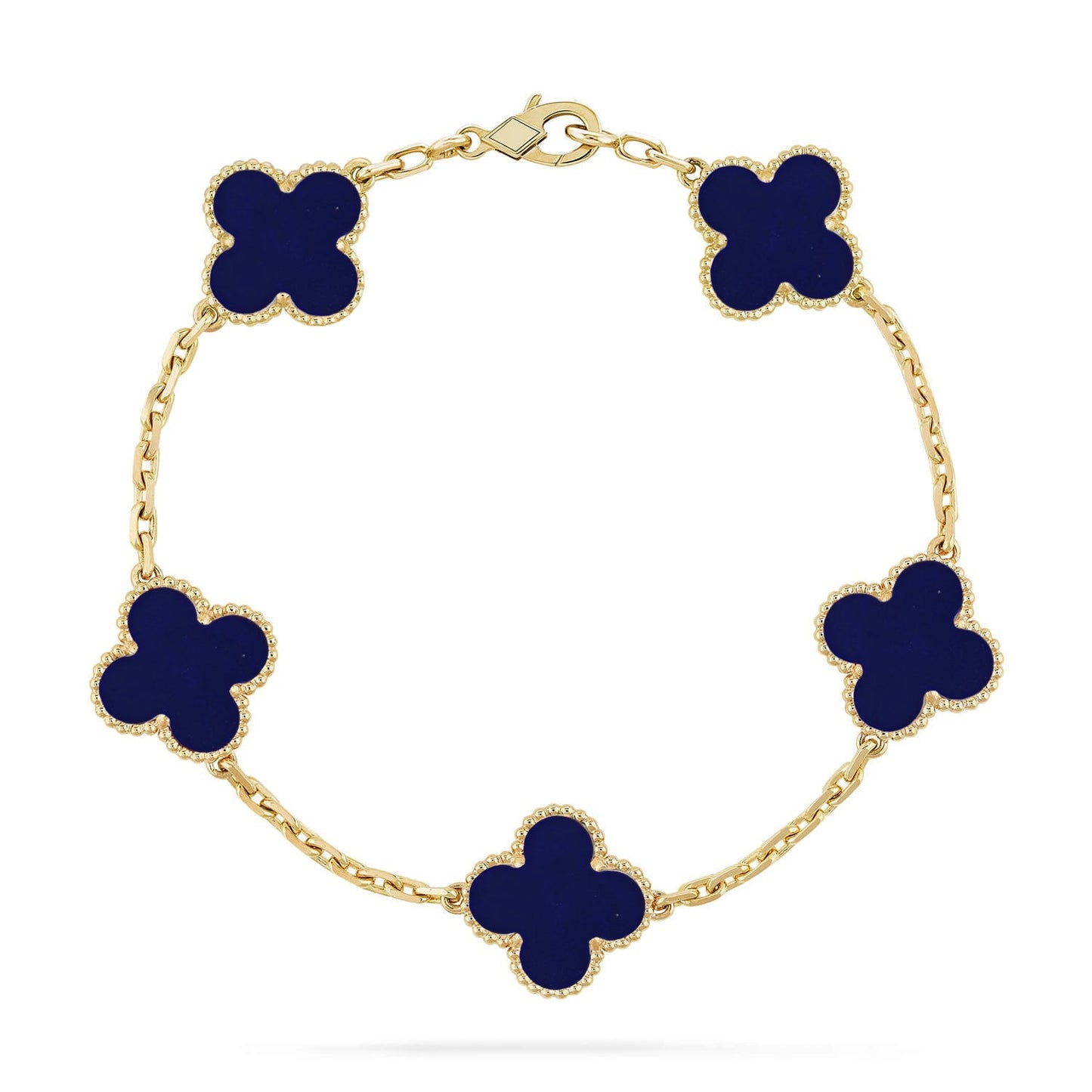 VCA CLOVER 5 MOTIF LAPIS LAZULI BRACELET COLLECTION