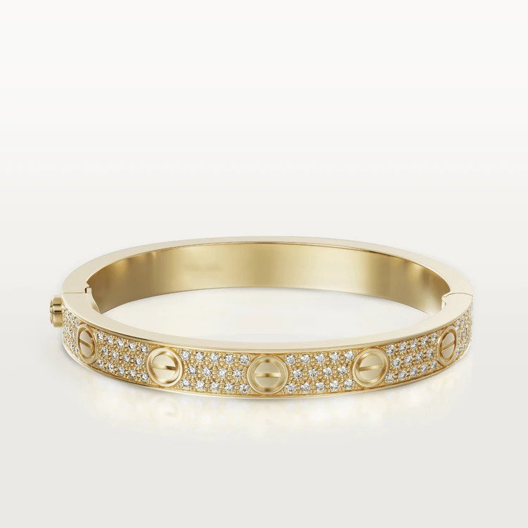 CARTIER LOVE BRACELET 6.1MM DIAMOND-PAVED