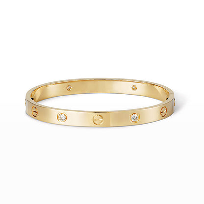 CARTIER LOVE BRACELET 6.1MM 4 DIAMONDS