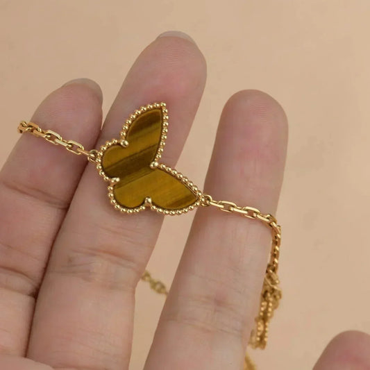 VCA LUCKY SPRING 5 MOTIF GOLD BRACELET