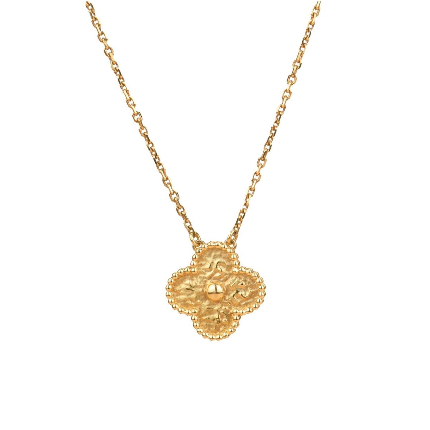 VCA CLOVER 15MM BRONZING NECKLACE