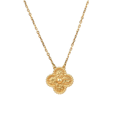 VCA CLOVER 15MM BRONZING NECKLACE
