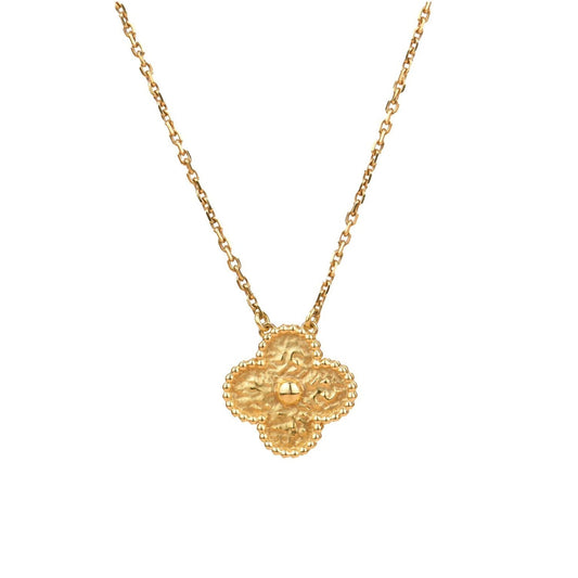VCA CLOVER 15MM BRONZING NECKLACE