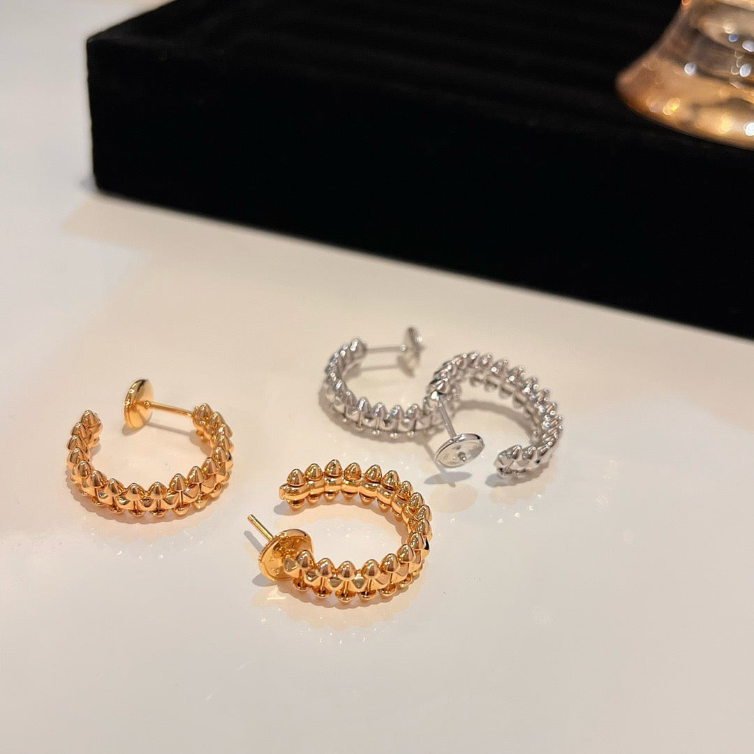 CARTIER CLASH SMALL HOOP EARRINGS