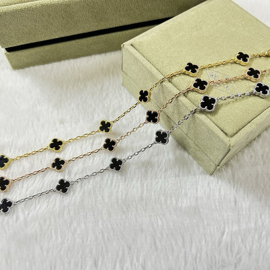 VCA CLOVER 6 MOTIF ONYXS BRACELET