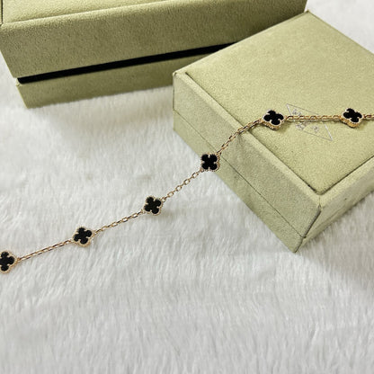 VCA CLOVER 6 MOTIF ONYXS BRACELET