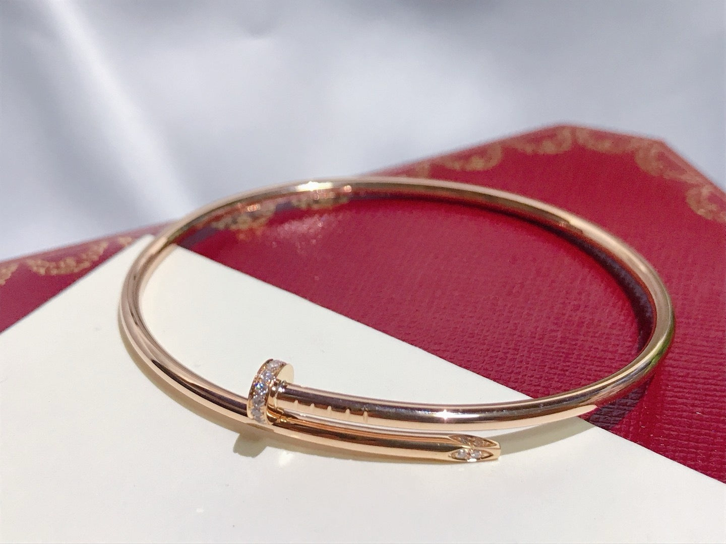 CARTIER JUSTE BRACELET 2.5MM DIAMONDS