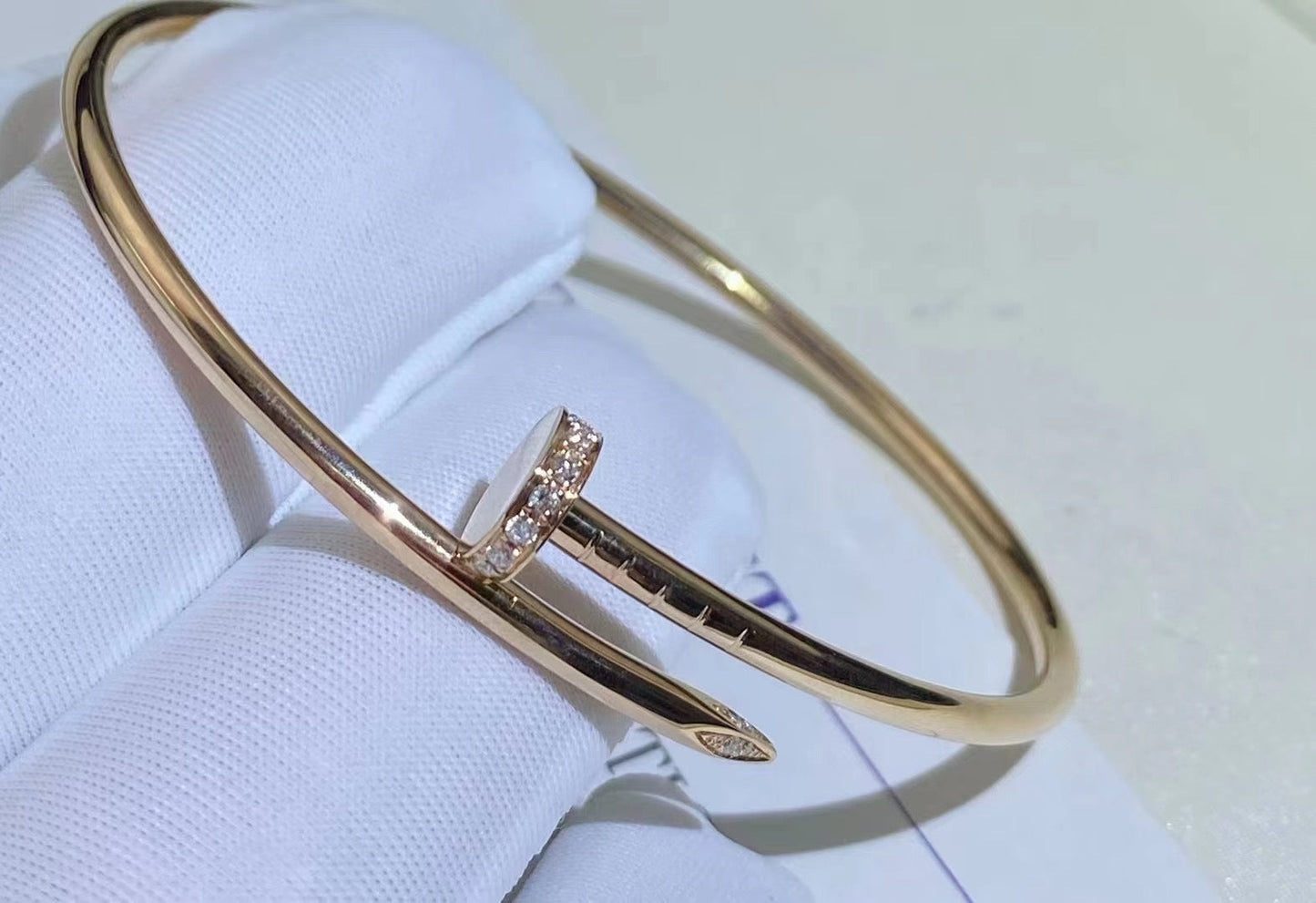 CARTIER JUSTE BRACELET 2.5MM DIAMONDS