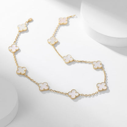 VCA CLOVER 10 MOTIFS WHITE MOTHER OF PEARL NECKLACE