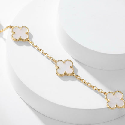 VCA CLOVER 10 MOTIFS WHITE MOTHER OF PEARL NECKLACE