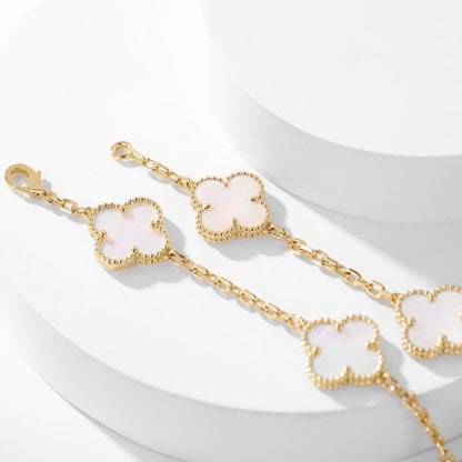 VCA CLOVER 10 MOTIFS WHITE MOTHER OF PEARL NECKLACE