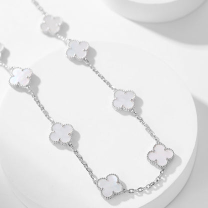 VCA CLOVER 10 MOTIFS WHITE MOTHER OF PEARL NECKLACE