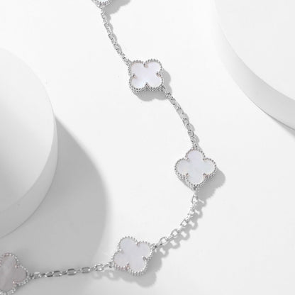 VCA CLOVER 10 MOTIFS WHITE MOTHER OF PEARL NECKLACE