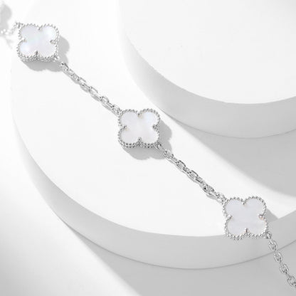 VCA CLOVER 10 MOTIFS WHITE MOTHER OF PEARL NECKLACE