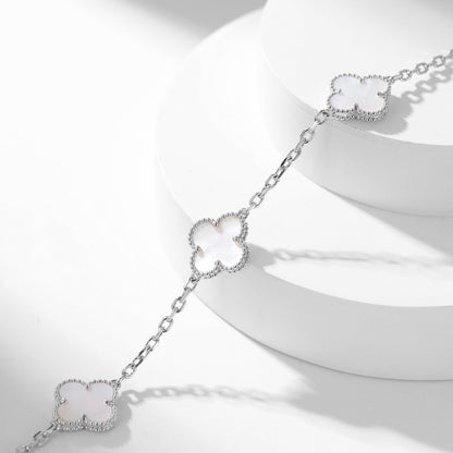 VCA CLOVER 10 MOTIFS WHITE MOTHER OF PEARL NECKLACE