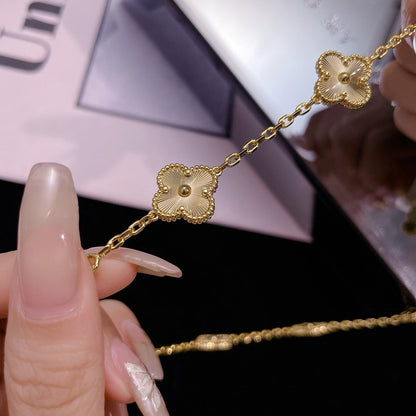 VCA CLOVER 10 MOTIFS LASER NECKLACE