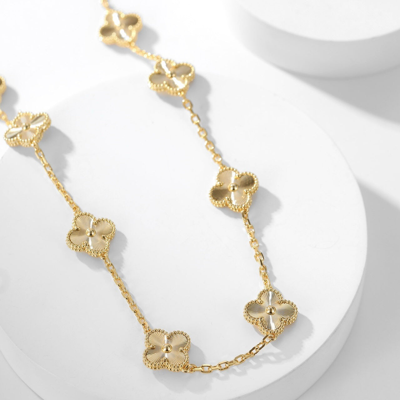 VCA CLOVER 10 MOTIFS LASER NECKLACE