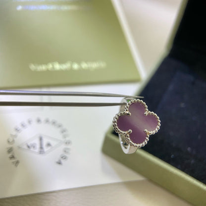 VCA CLOVER PURPLE VIOLET RING