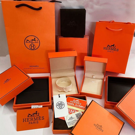 HERMES HM BRACELET NECKLACE RING BOX GIFT BAG