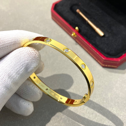 CARTIER LOVE BRACELET 6.1MM 10 DIAMONDS