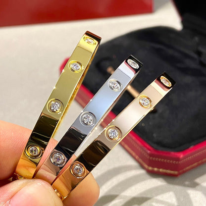 CARTIER LOVE BRACELET 6.1MM 10 DIAMONDS