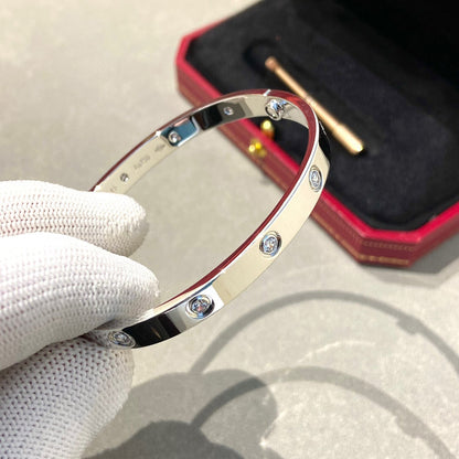 CARTIER LOVE BRACELET 6.1MM 10 DIAMONDS