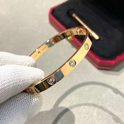 CARTIER LOVE BRACELET 6.1MM 10 DIAMONDS
