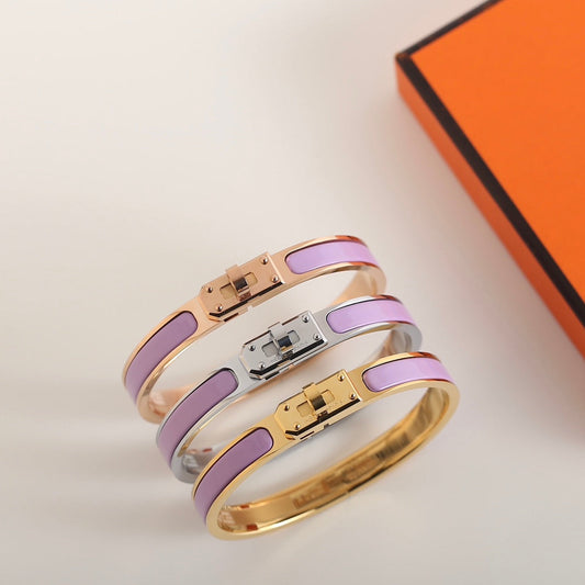 HERMES HM KELLY PURPLE BRACELET