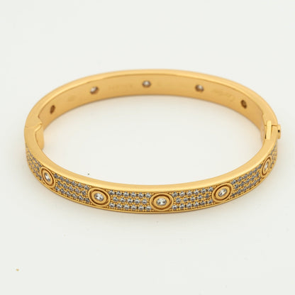 CARTIER LOVE BRACELET 6.1MM DIAMOND-PAVED 10 BIG DIAMONDS