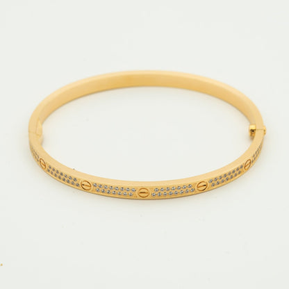 CARTIER LOVE BRACELET 3.65MM DIAMOND-PAVED