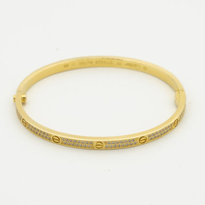 CARTIER LOVE BRACELET 3.65MM DIAMOND-PAVED