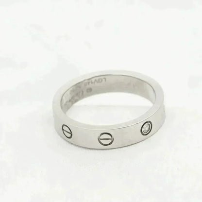 CARTIER LOVE RING 4MM 1 DIAMOND SILVER