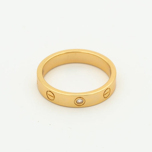 CARTIER LOVE RING 4MM 1 DIAMOND PINK GOLD