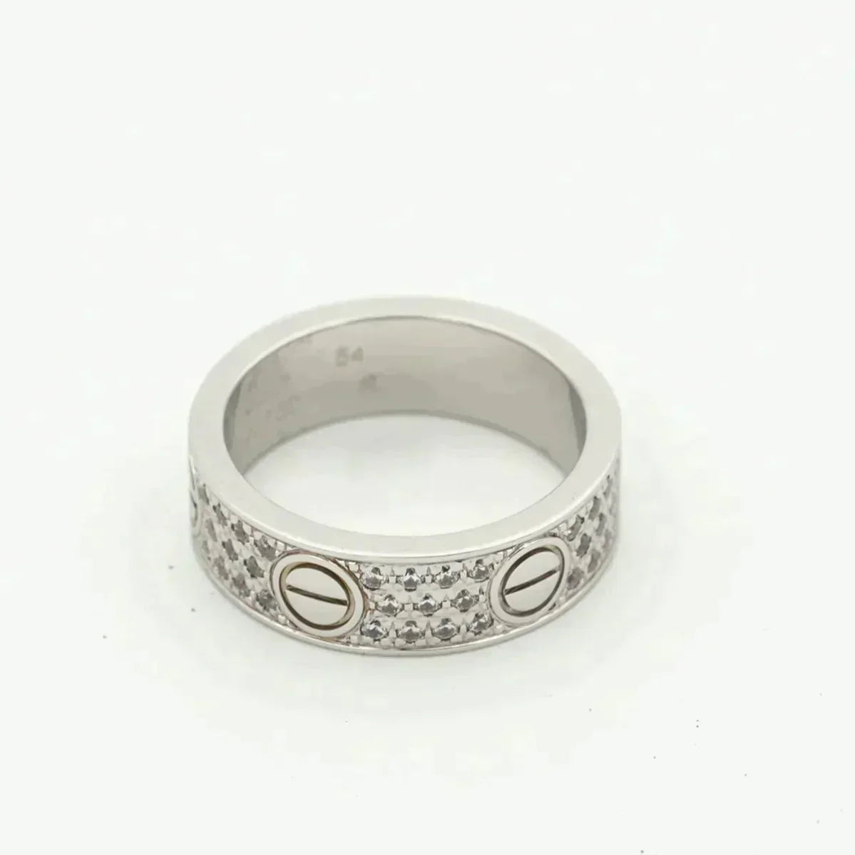 CARTIER LOVE RING 5.5MM DIAMONDS PAVED