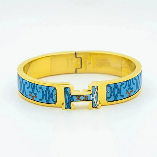 HERMES H BRACELET BLUE MULTICOLOR
