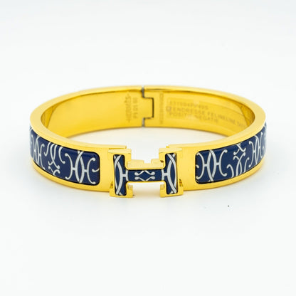 HERMES H BRACELET BLACK MULTICOLOR