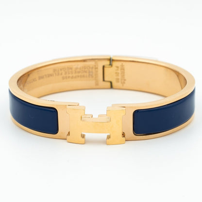 HERMES H BLUE BRACELET