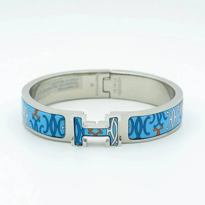 HERMES H BRACELET BLUE MULTICOLOR