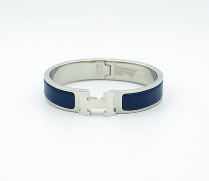 HERMES H BLUE BRACELET