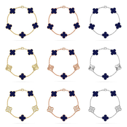 VCA CLOVER 5 MOTIF LAPIS LAZULI BRACELET COLLECTION