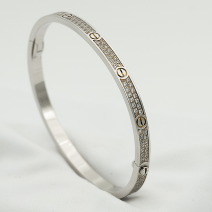 CARTIER LOVE BRACELET 3.65MM DIAMOND-PAVED