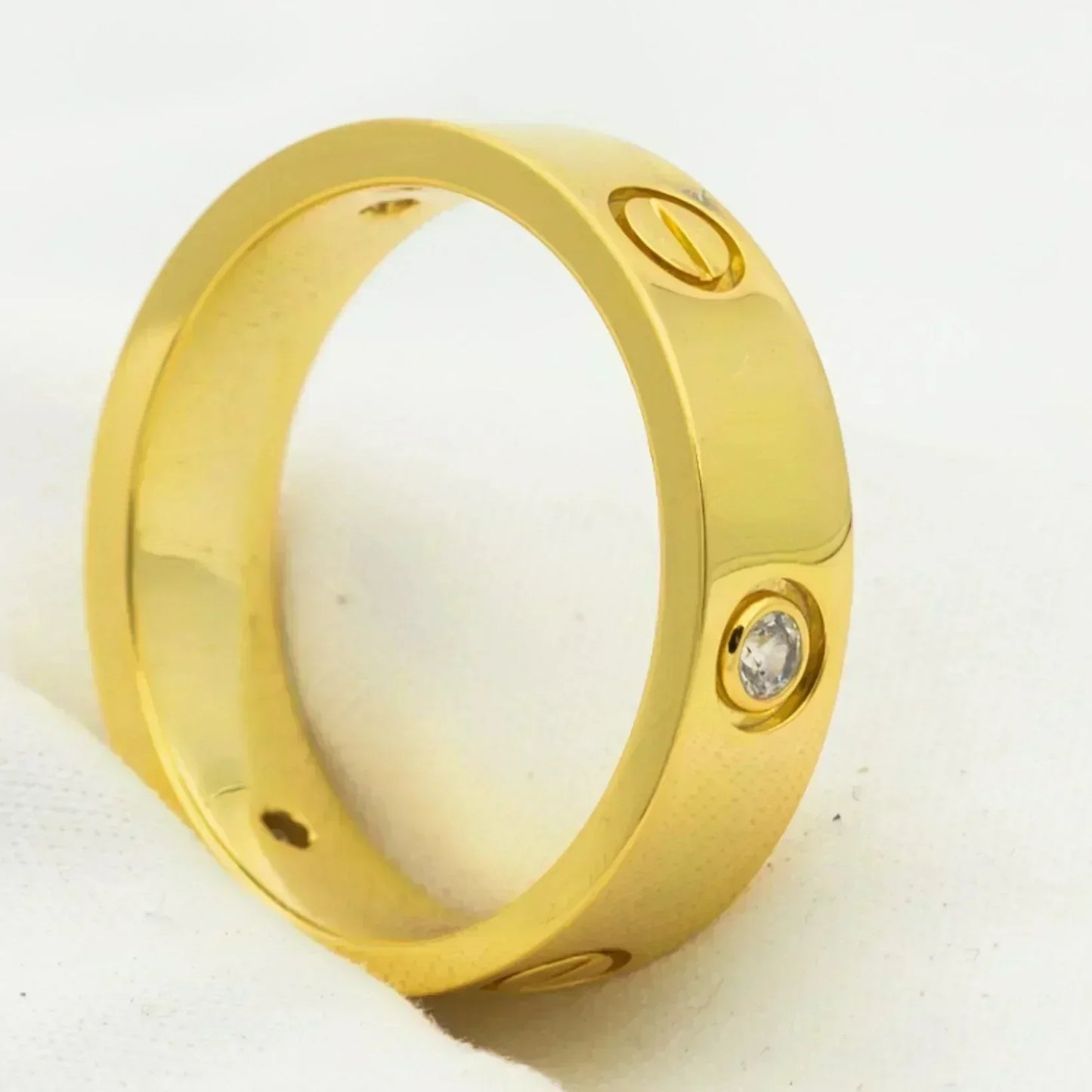 CARTIER LOVE RING 5.5MM 3 DIAMONDS GOLD