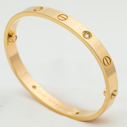 CARTIER LOVE BRACELET 6.1MM 4 DIAMONDS