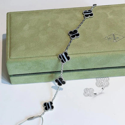 VCA CLOVER 5 MOTIF PULSAR STONE BRACELET COLLECTION