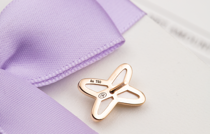 CHAUMET JEUX DE WHITE MOP ROSE GOLD DIAMOND EARRINGS