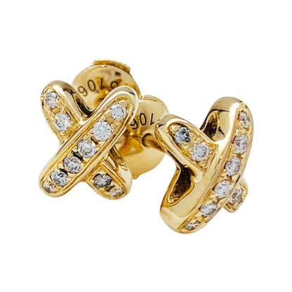 CHAUMET JEUX DE GOLD DIAMOND EARRINGS