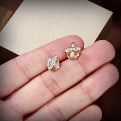 CHAUMET JEUX DE GOLD DIAMOND EARRINGS