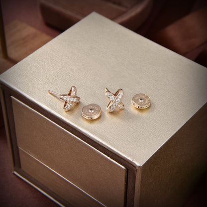 CHAUMET JEUX DE GOLD DIAMOND EARRINGS