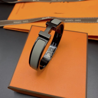 HERMES CLIC HM SO BLACK GREY BRACELET