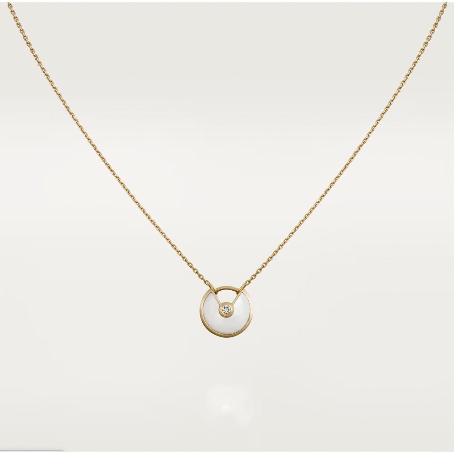 CARTIER AMULETTE ROSE GOLD MOP NECKLACE